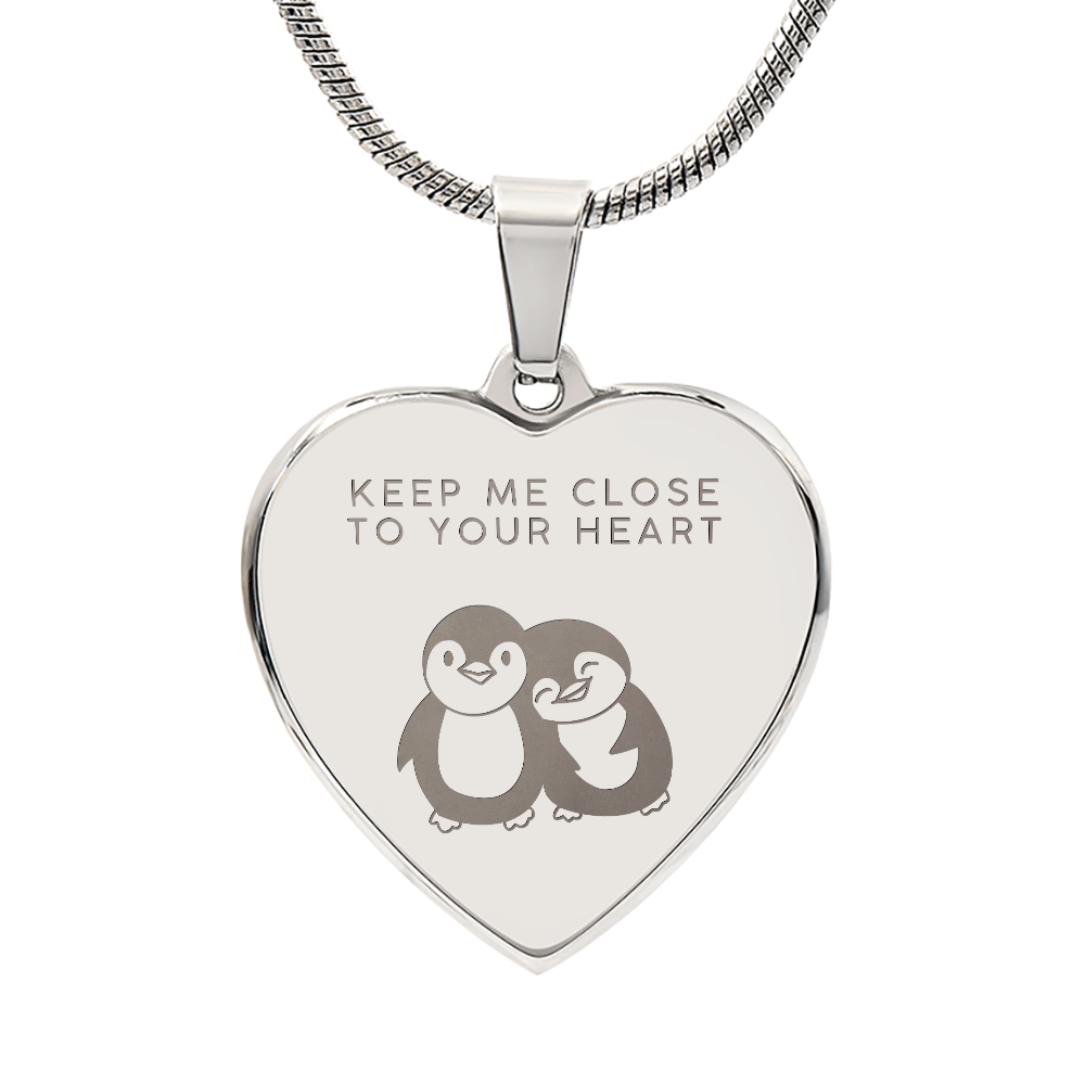 Keep me close to your heart necklace