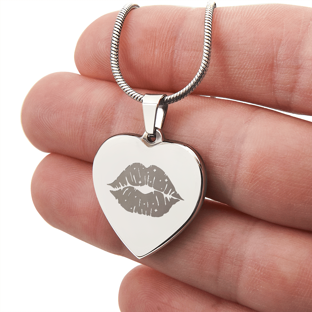 Kiss Heart Necklace