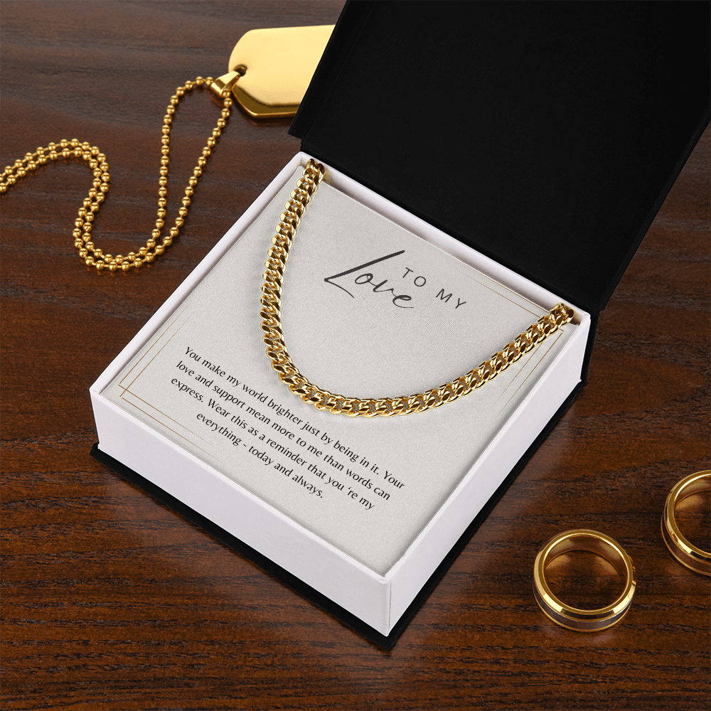 To My Love - Cuban Chain Gift