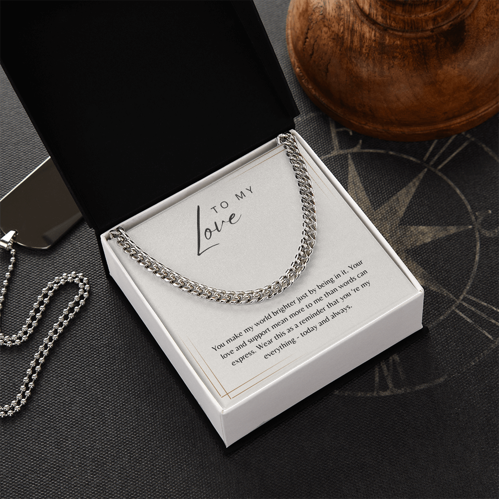 To My Love - Cuban Chain Gift