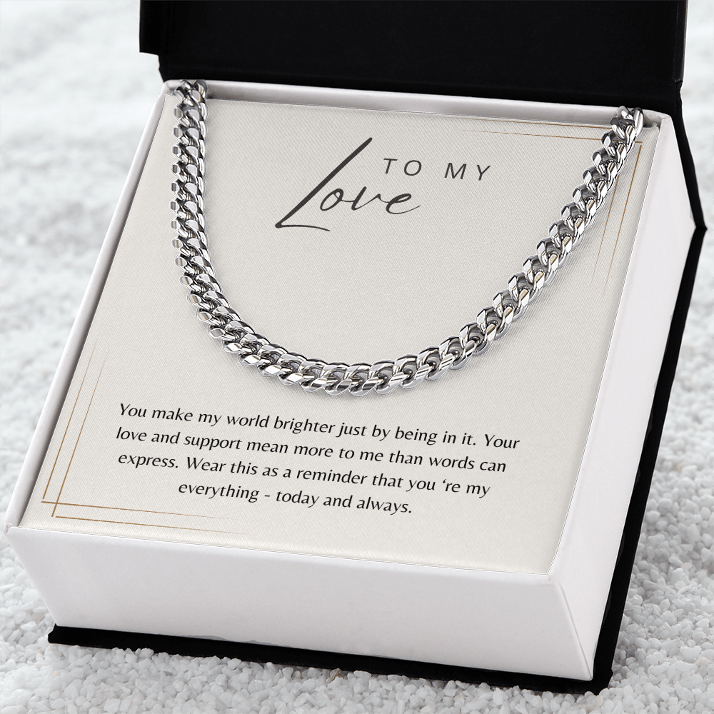 To My Love - Cuban Chain Gift