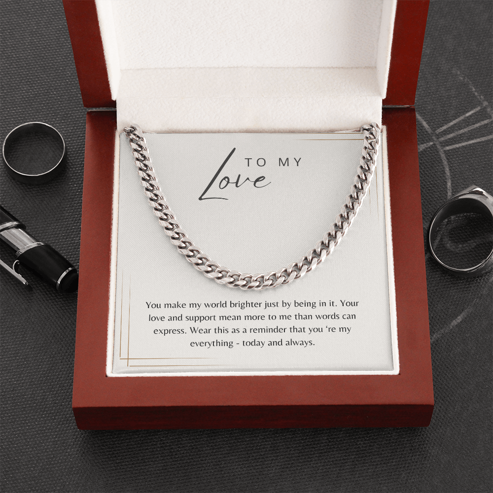 To My Love - Cuban Chain Gift