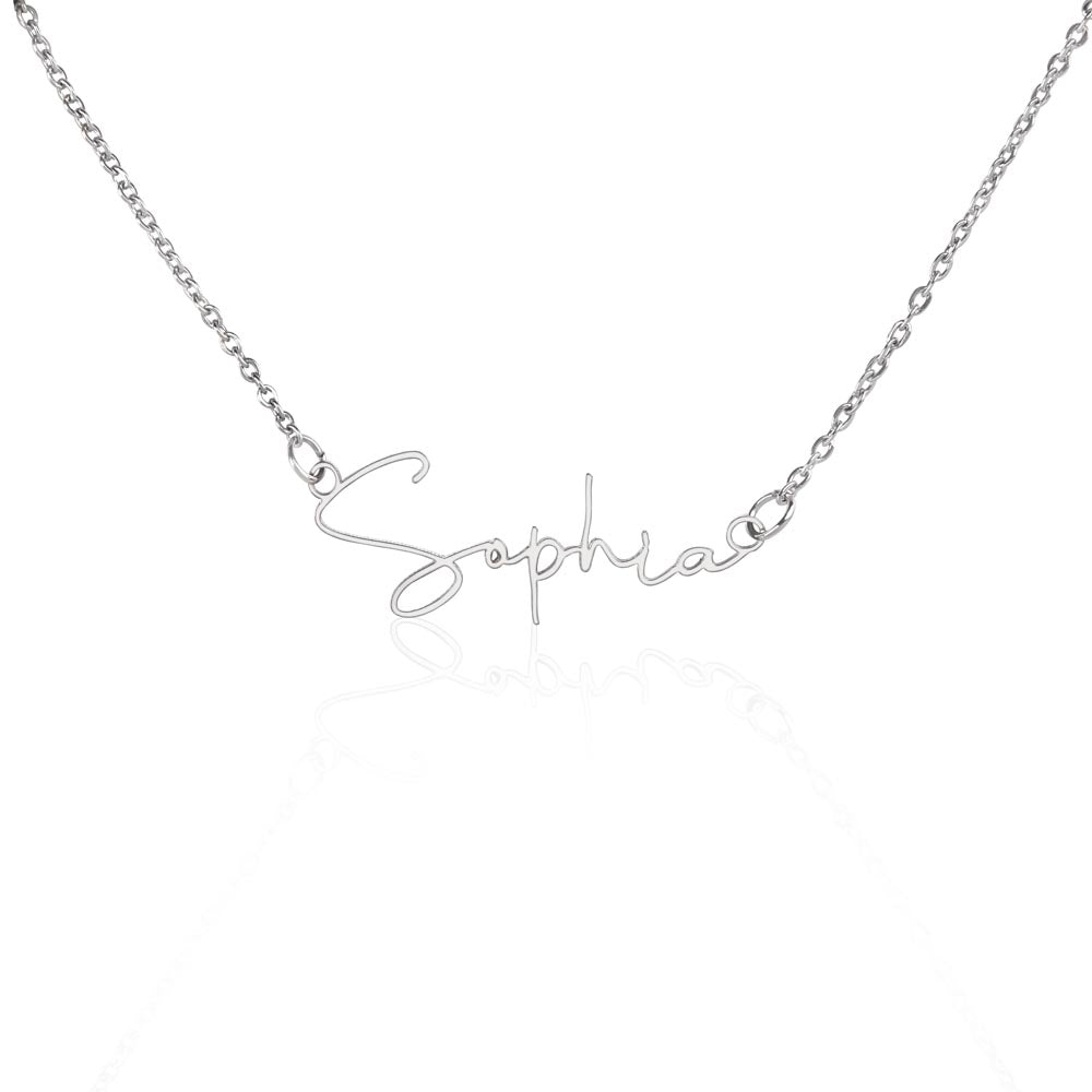 Uniquely Yours Sophisticated Name Necklace