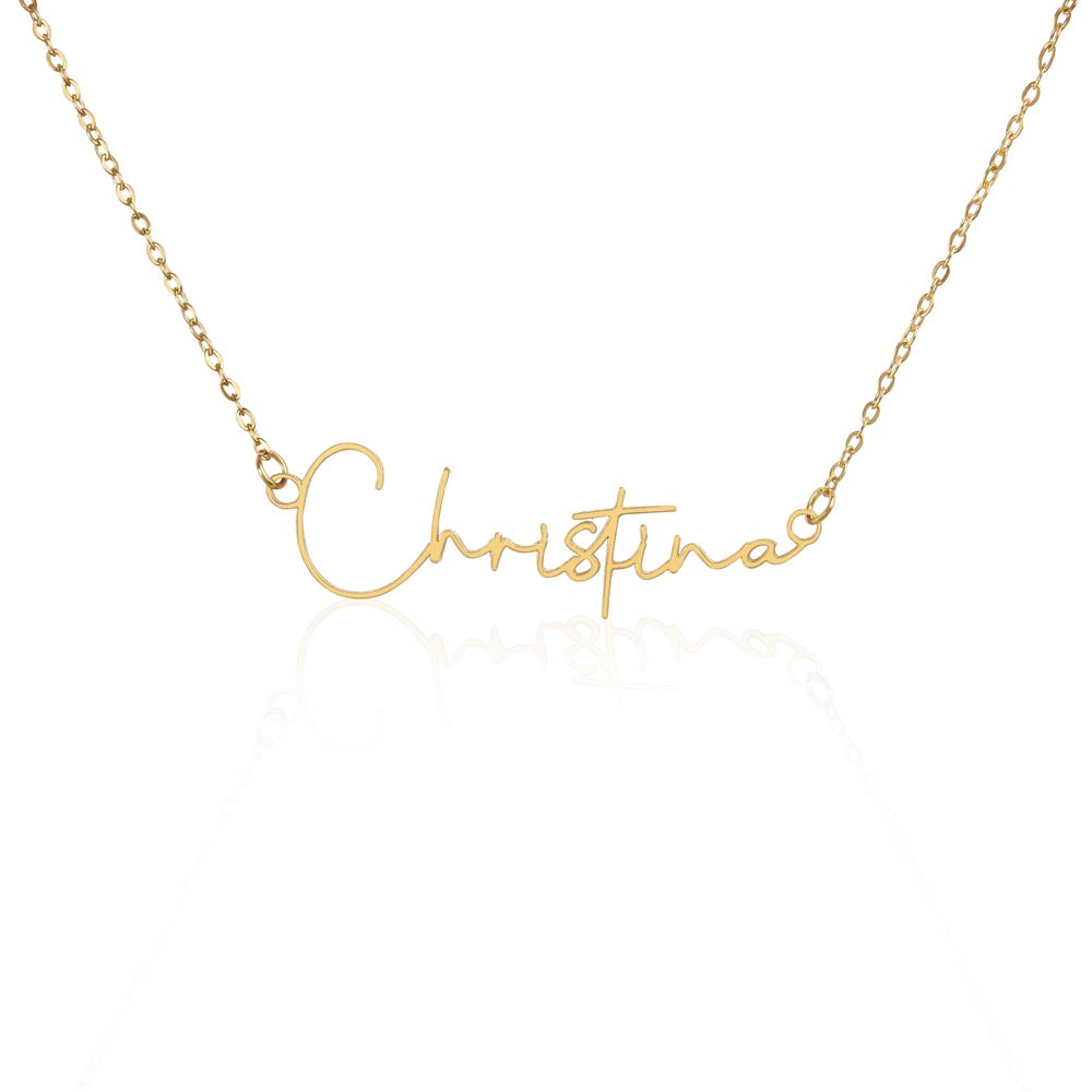 Uniquely Yours Sophisticated Name Necklace