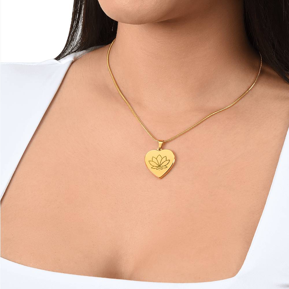 Lotus Heart Necklace