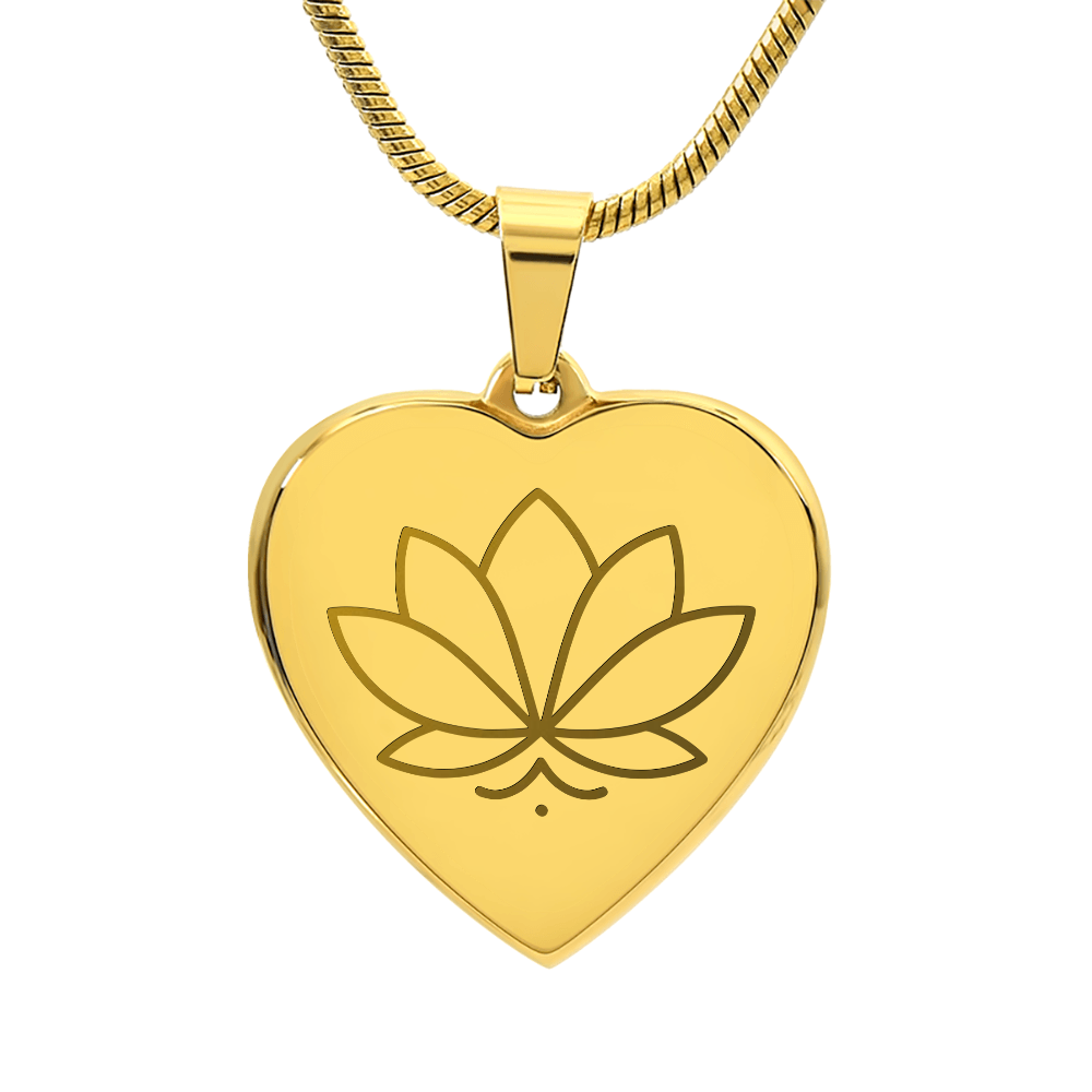 Lotus Heart Necklace