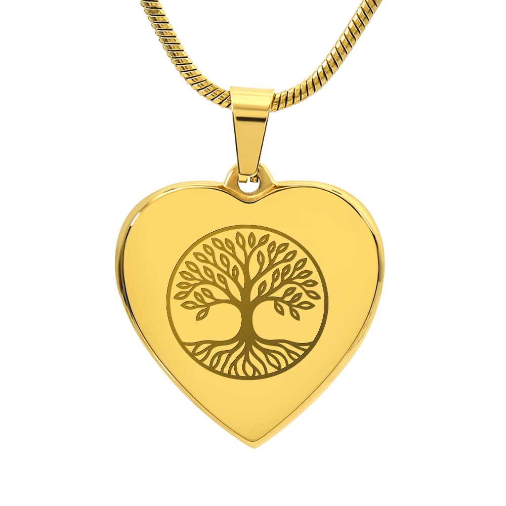 Tree Heart Necklace