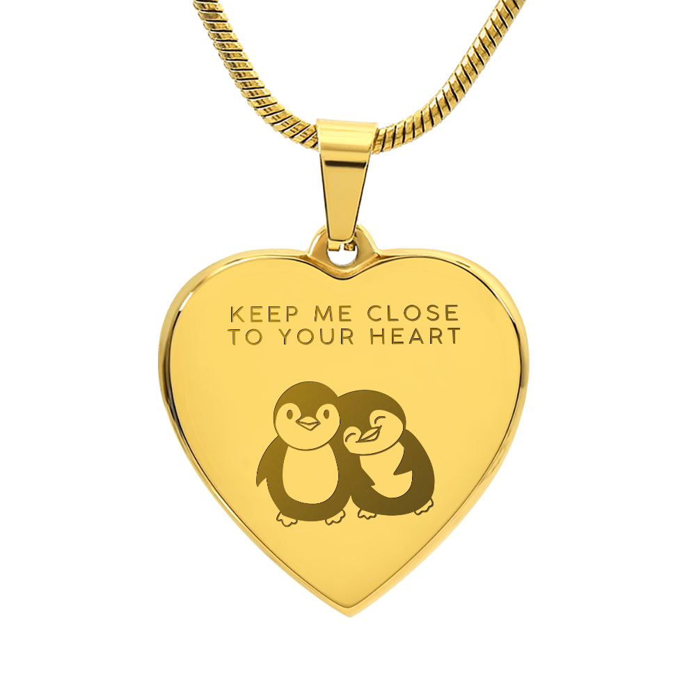Keep me close to your heart necklace