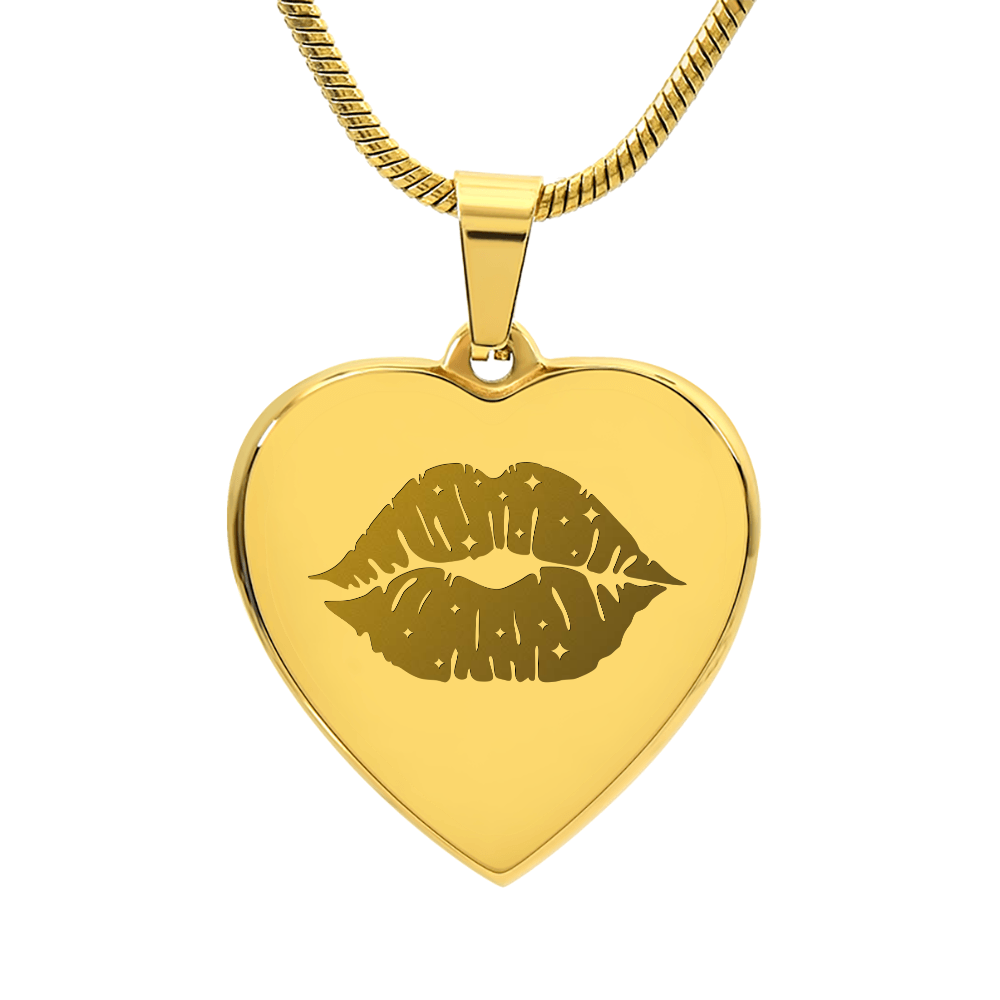 Kiss Heart Necklace