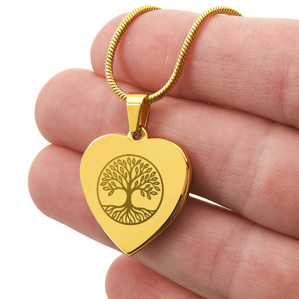 Tree Heart Necklace
