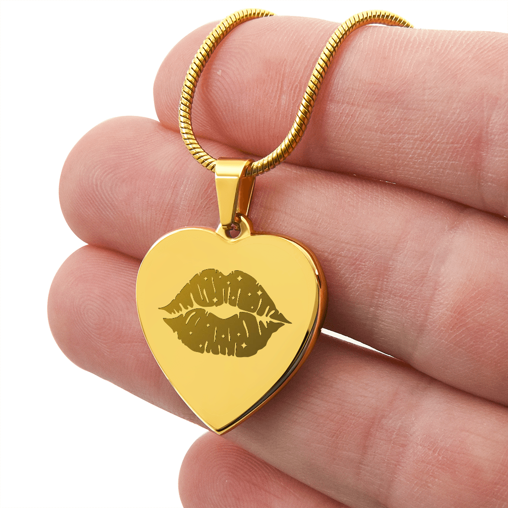 Kiss Heart Necklace