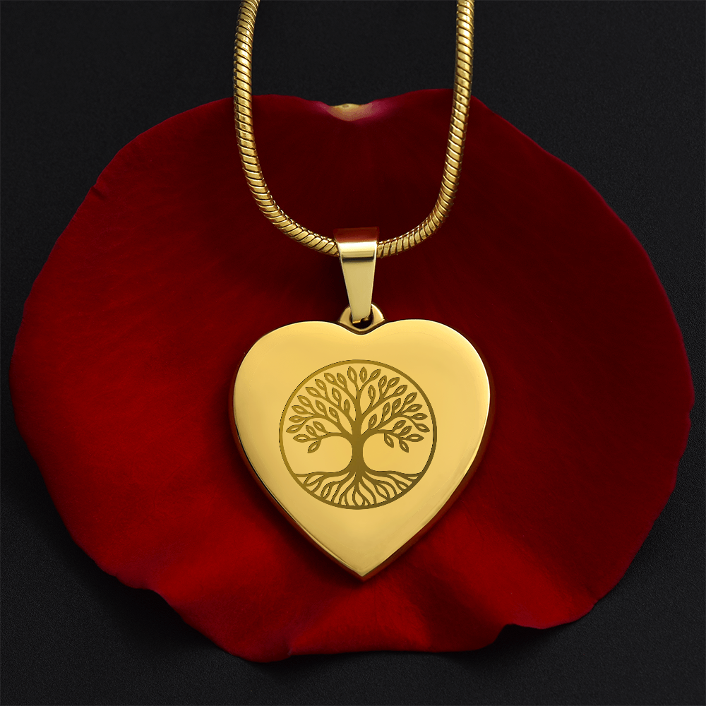 Tree Heart Necklace