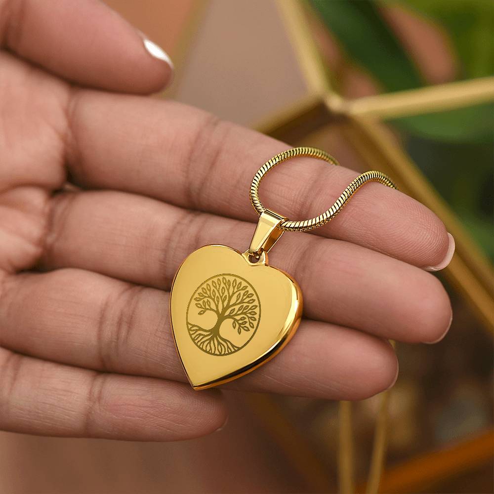 Tree Heart Necklace