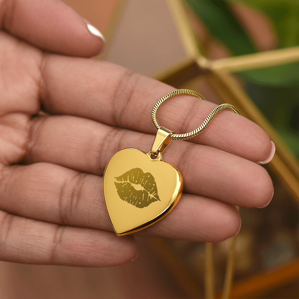Kiss Heart Necklace