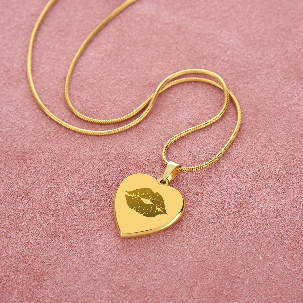 Kiss Heart Necklace