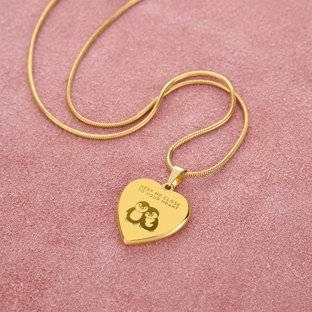 Keep me close to your heart necklace