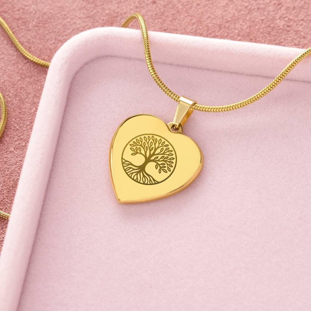 Tree Heart Necklace