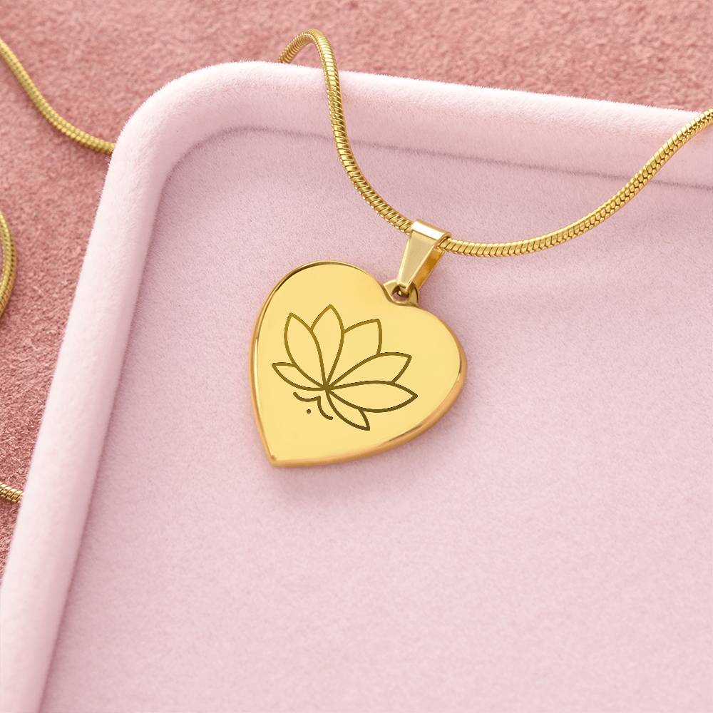 Lotus Heart Necklace