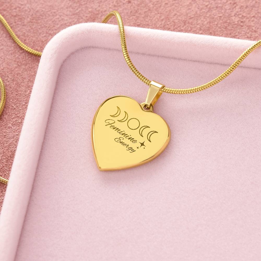 Feminine Energy Heart Necklace