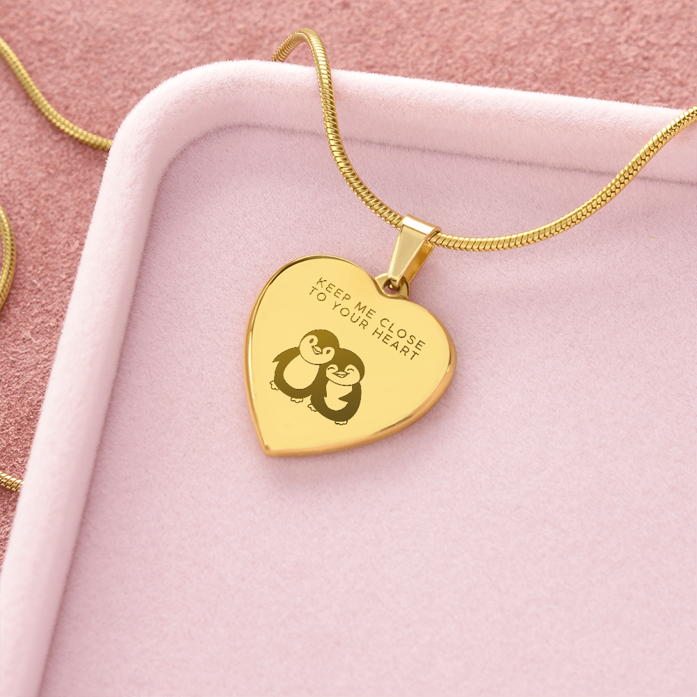 Keep me close to your heart necklace
