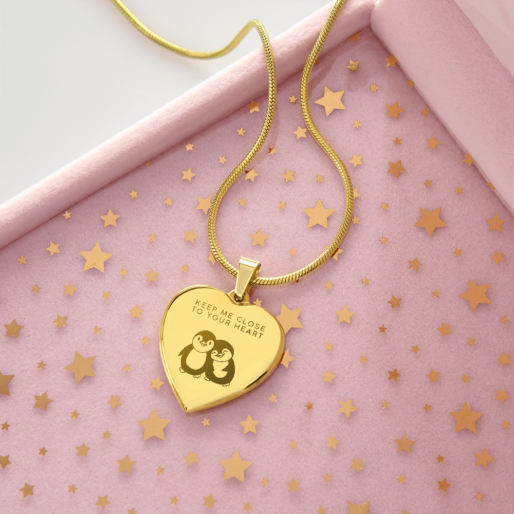 Keep me close to your heart necklace