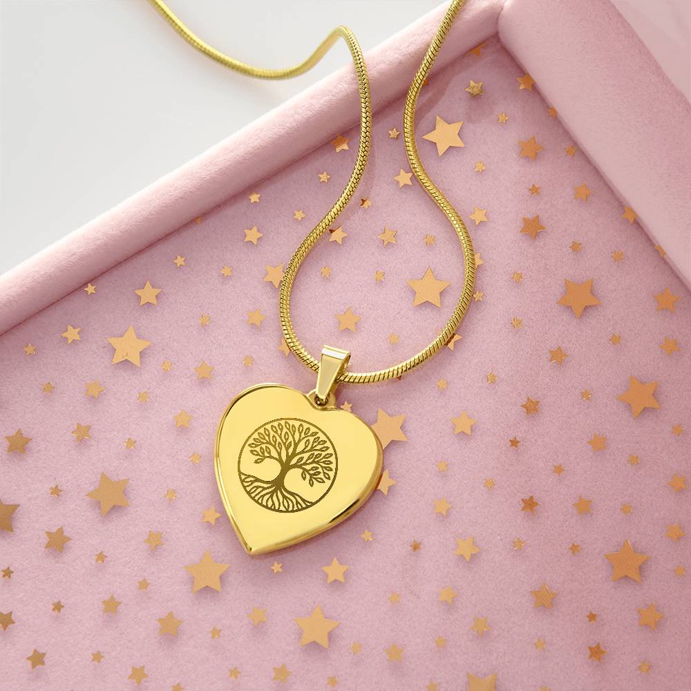 Tree Heart Necklace