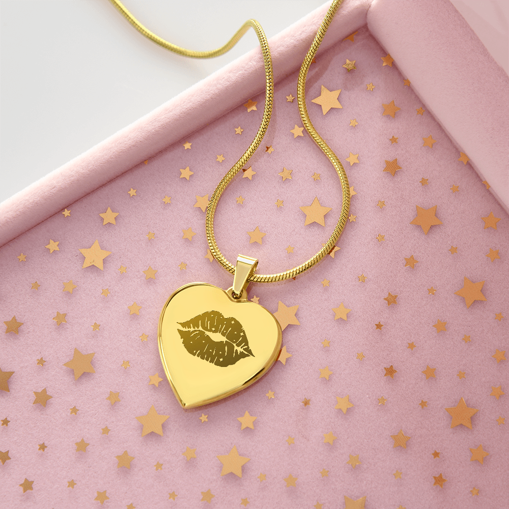 Kiss Heart Necklace