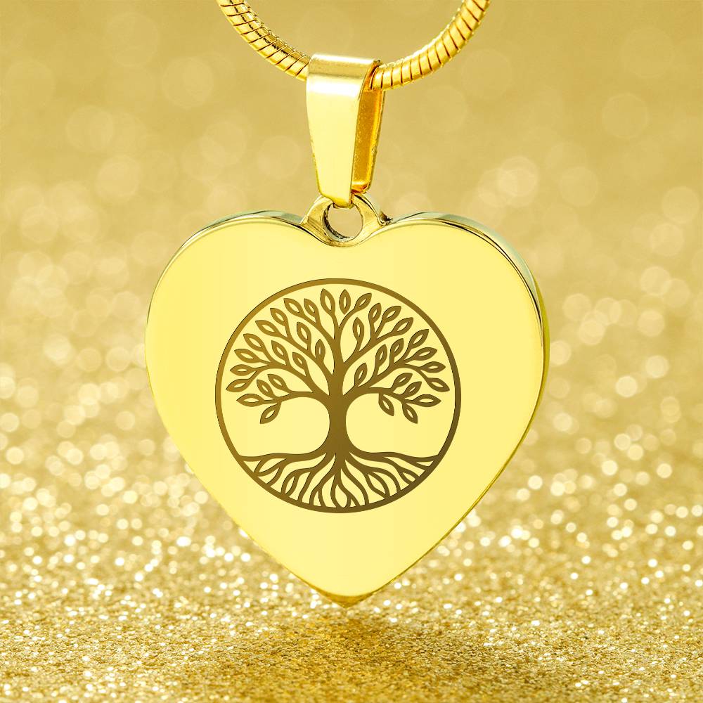 Tree Heart Necklace