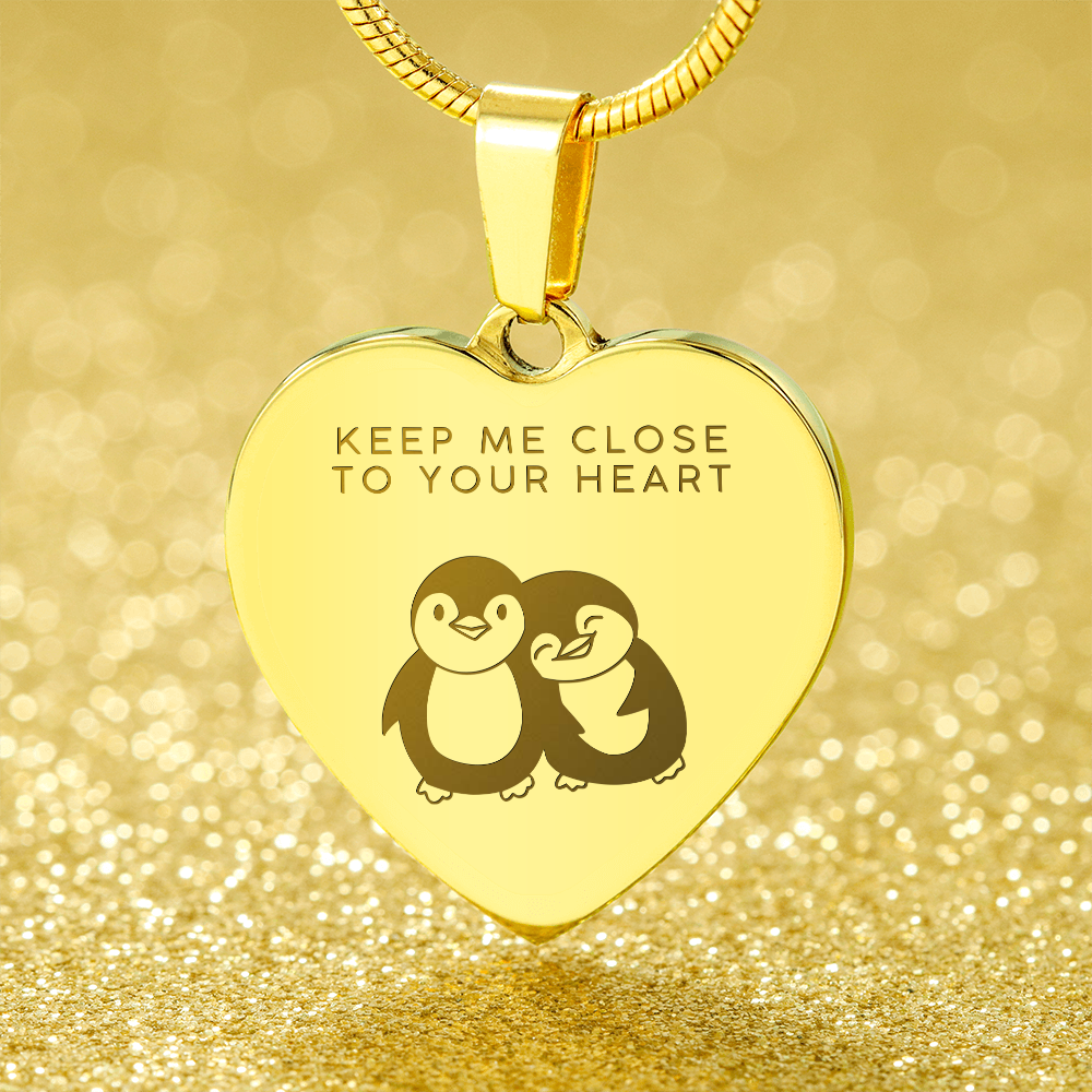 Keep me close to your heart necklace