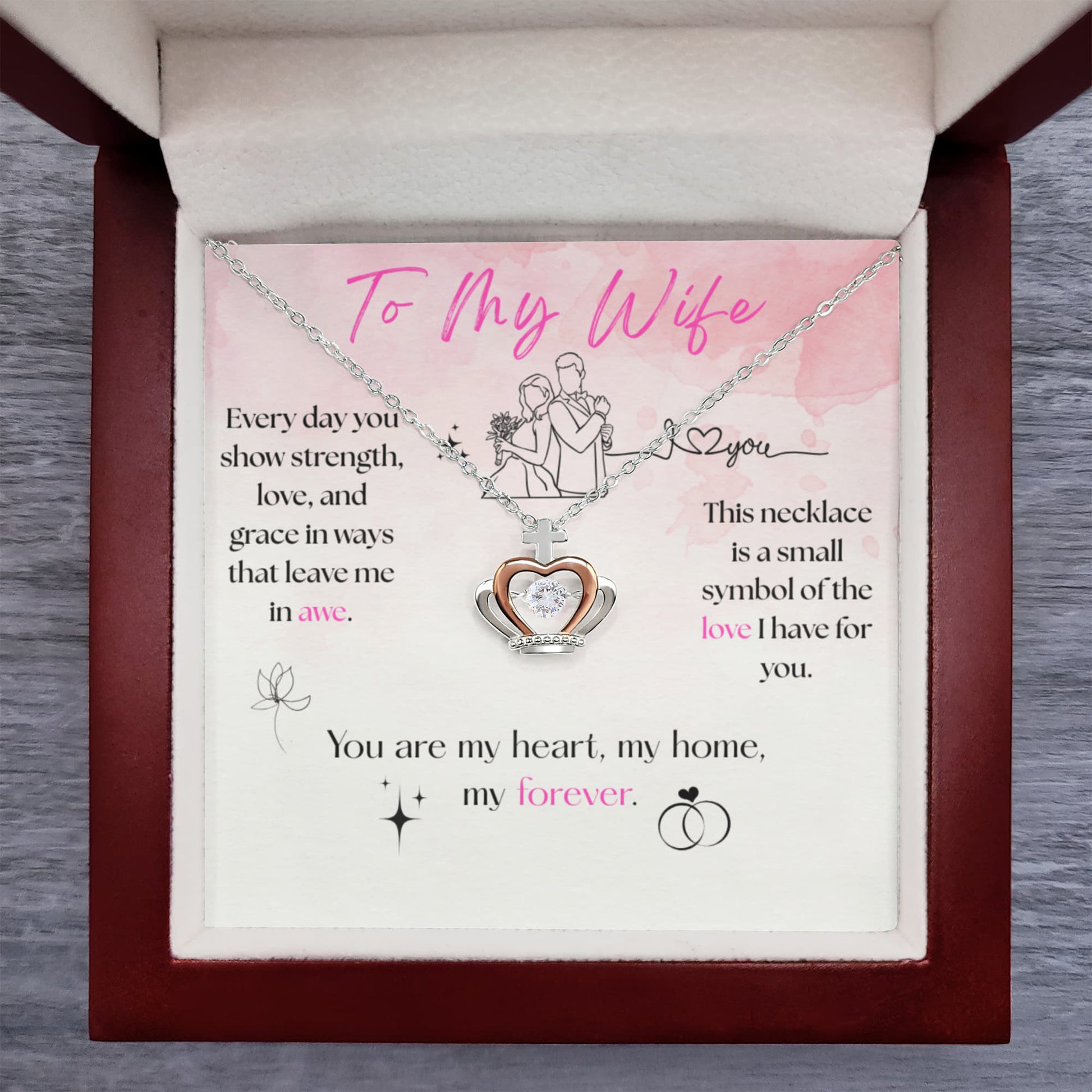 For My Wife - Crown Necklace