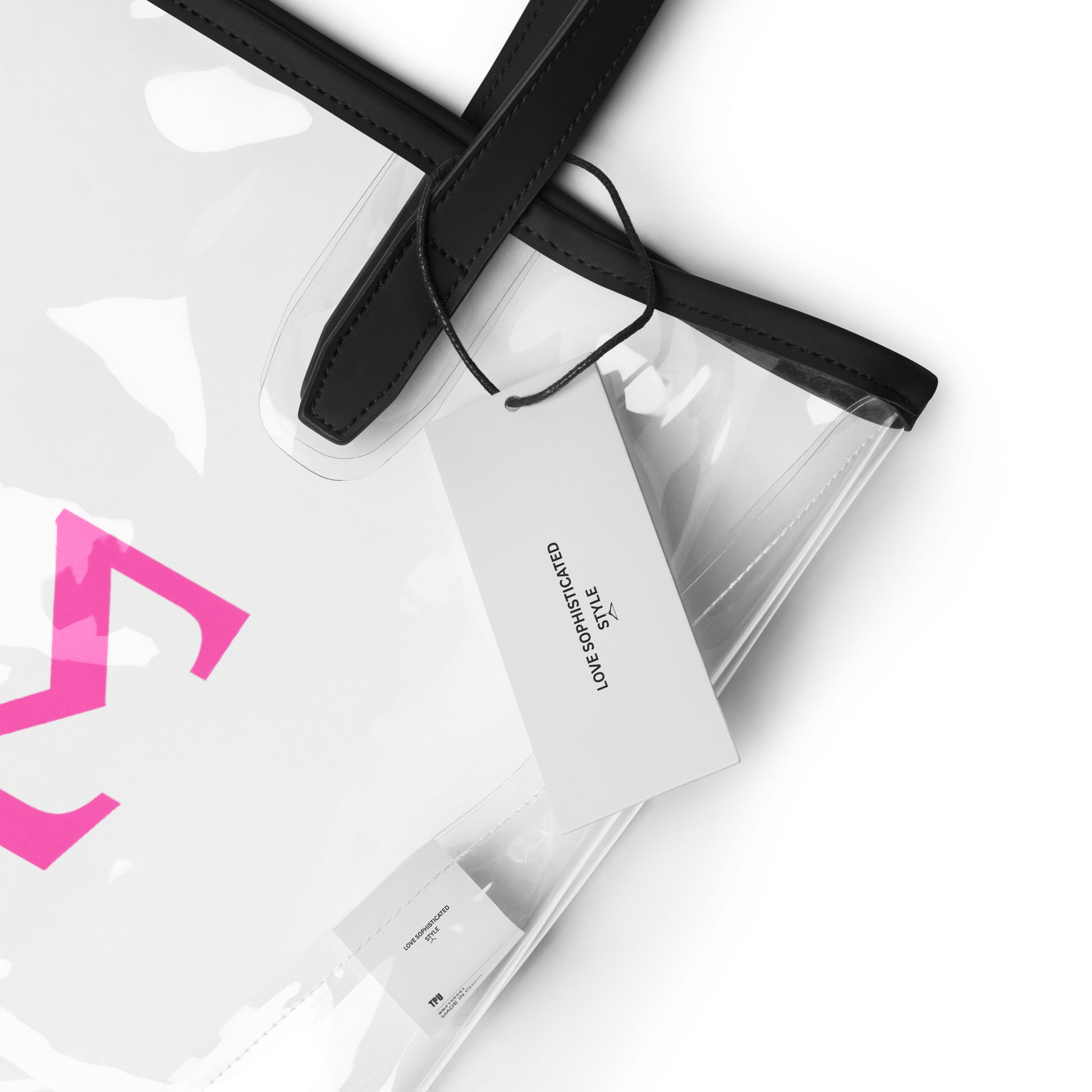 ΛΦΣ Sisterhood Society Greek Clear Tote Bag