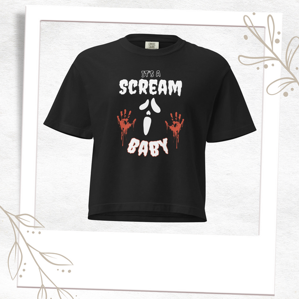 It's a SCREAM Baby - Crop T-Shirt