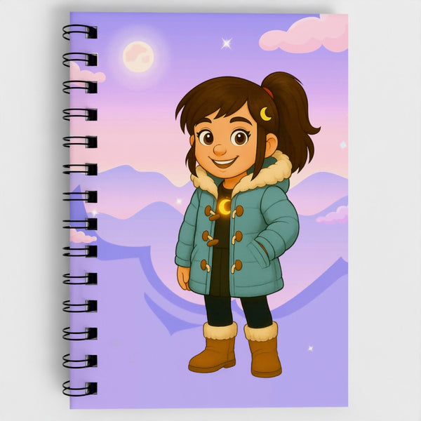 Luna's Big Winter Adventures Lined Notebook