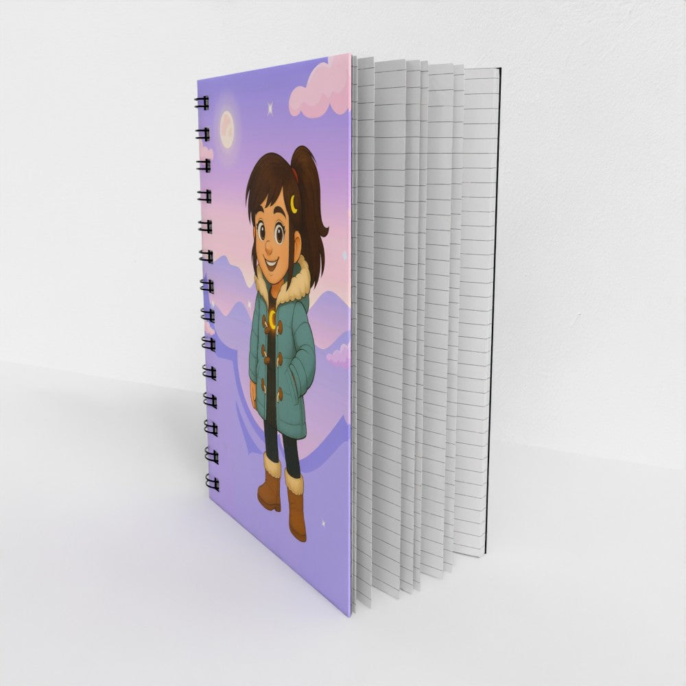 Luna's Big Winter Adventures Lined Notebook