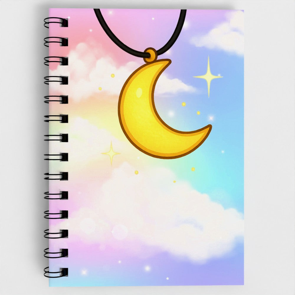Luna Magic Moon Pendant Lined Notebook