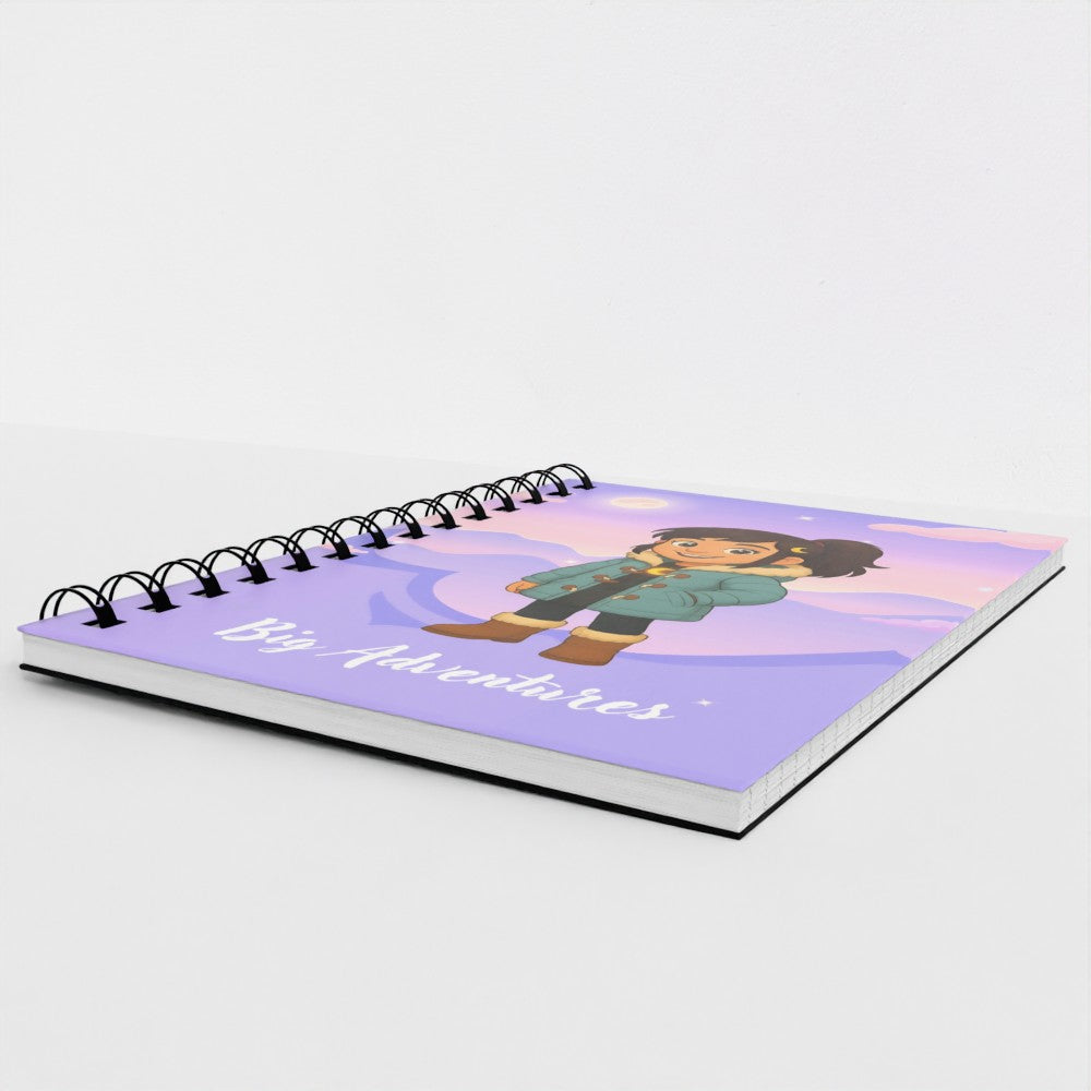 Luna's Big Adventure Lined Notebook