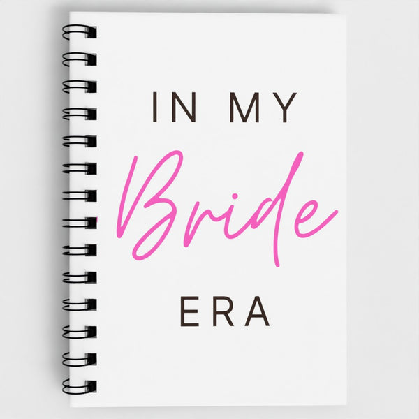 In My Bride Era Spiral Notebook – Wedding Planning Journal for Brides