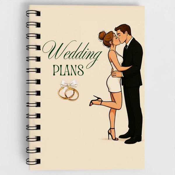 Wedding Plans Spiral Notebook – Bride To Be Wedding Planning Journal