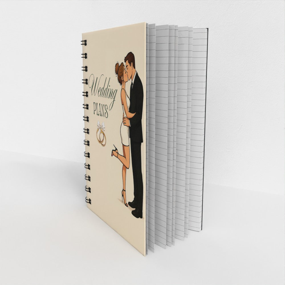Wedding Plans Spiral Notebook – Bride To Be Wedding Planning Journal