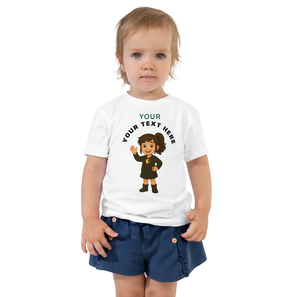 Luna Custom Toddler Short Sleeve Tee - Age 2 - 5