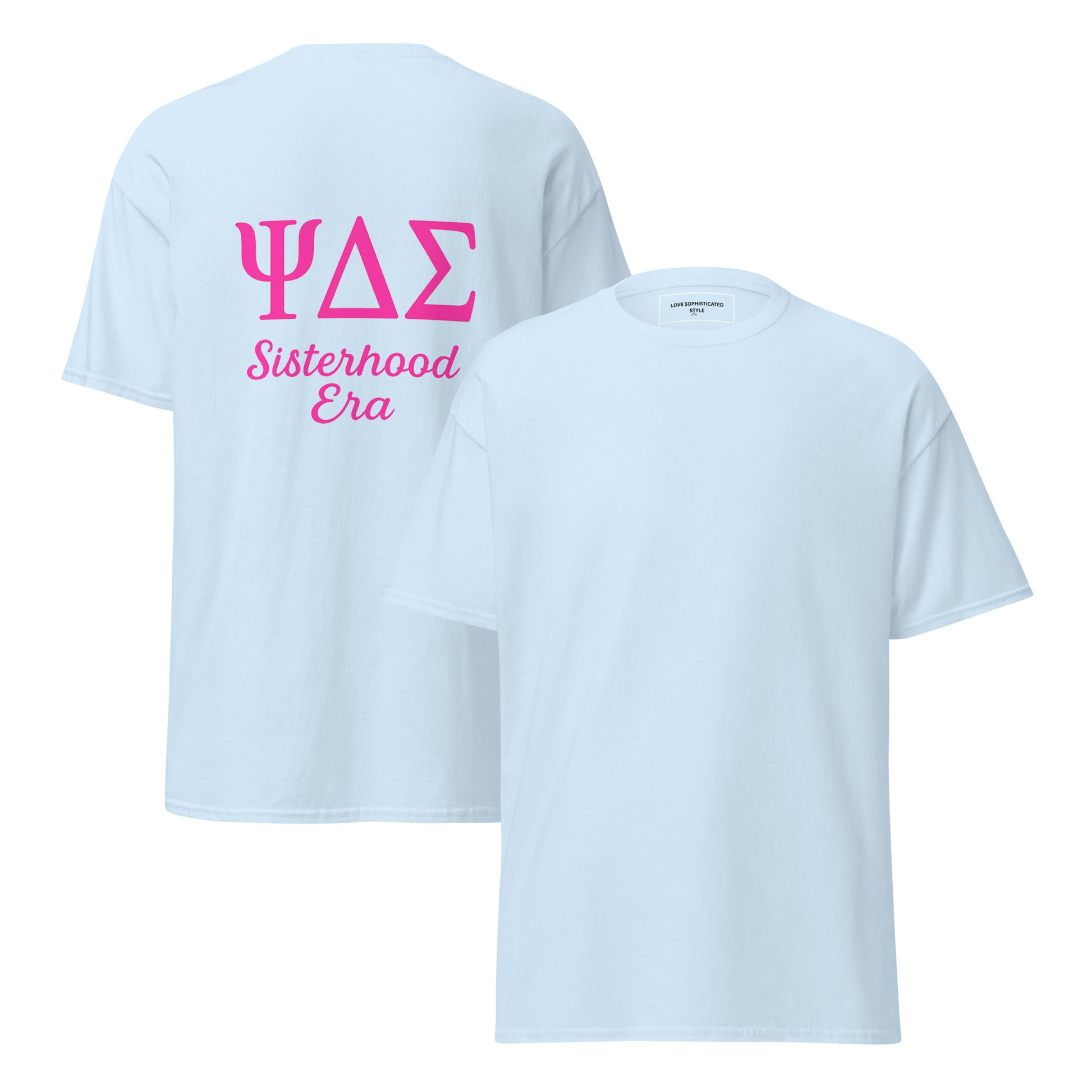 ΨΔΣ Sisterhood Era Back Print Cotton Classic T-Shirt