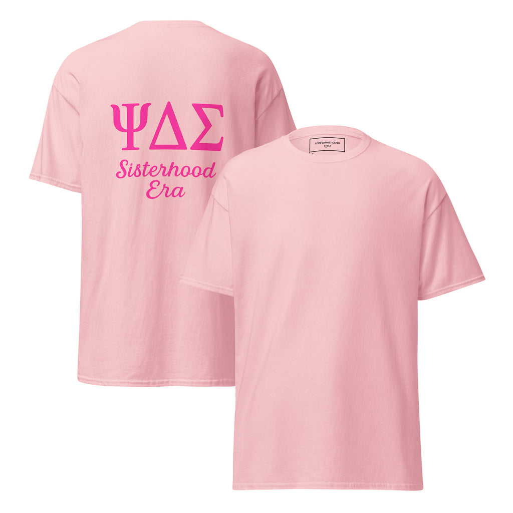 ΨΔΣ Sisterhood Era Back Print Cotton Classic T-Shirt