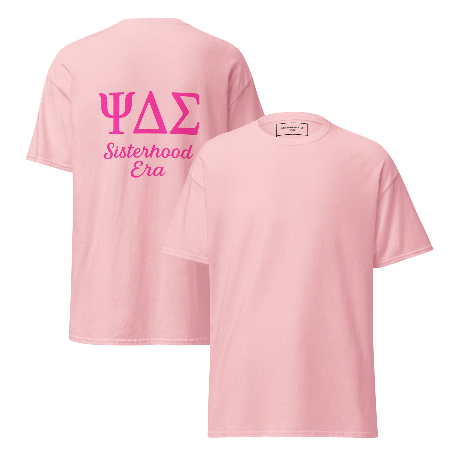 ΨΔΣ Sisterhood Era Back Print Cotton Classic T-Shirt