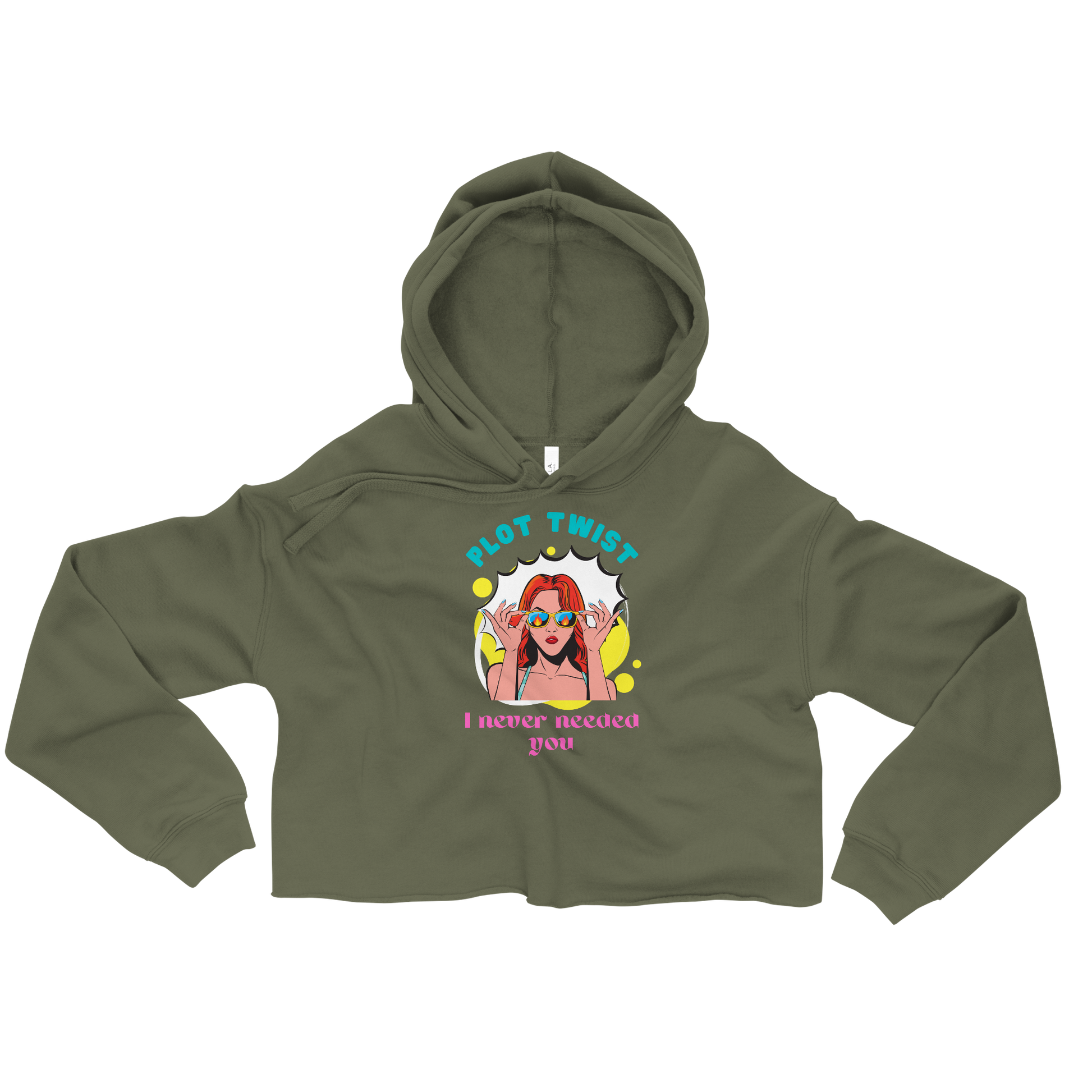 Plot Twist: I Never Needed You – Cropped Hoodie