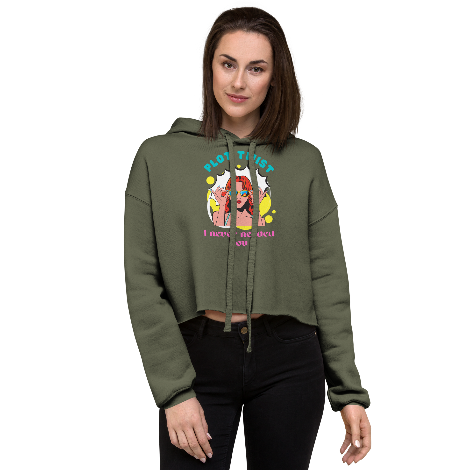 Plot Twist: I Never Needed You – Cropped Hoodie