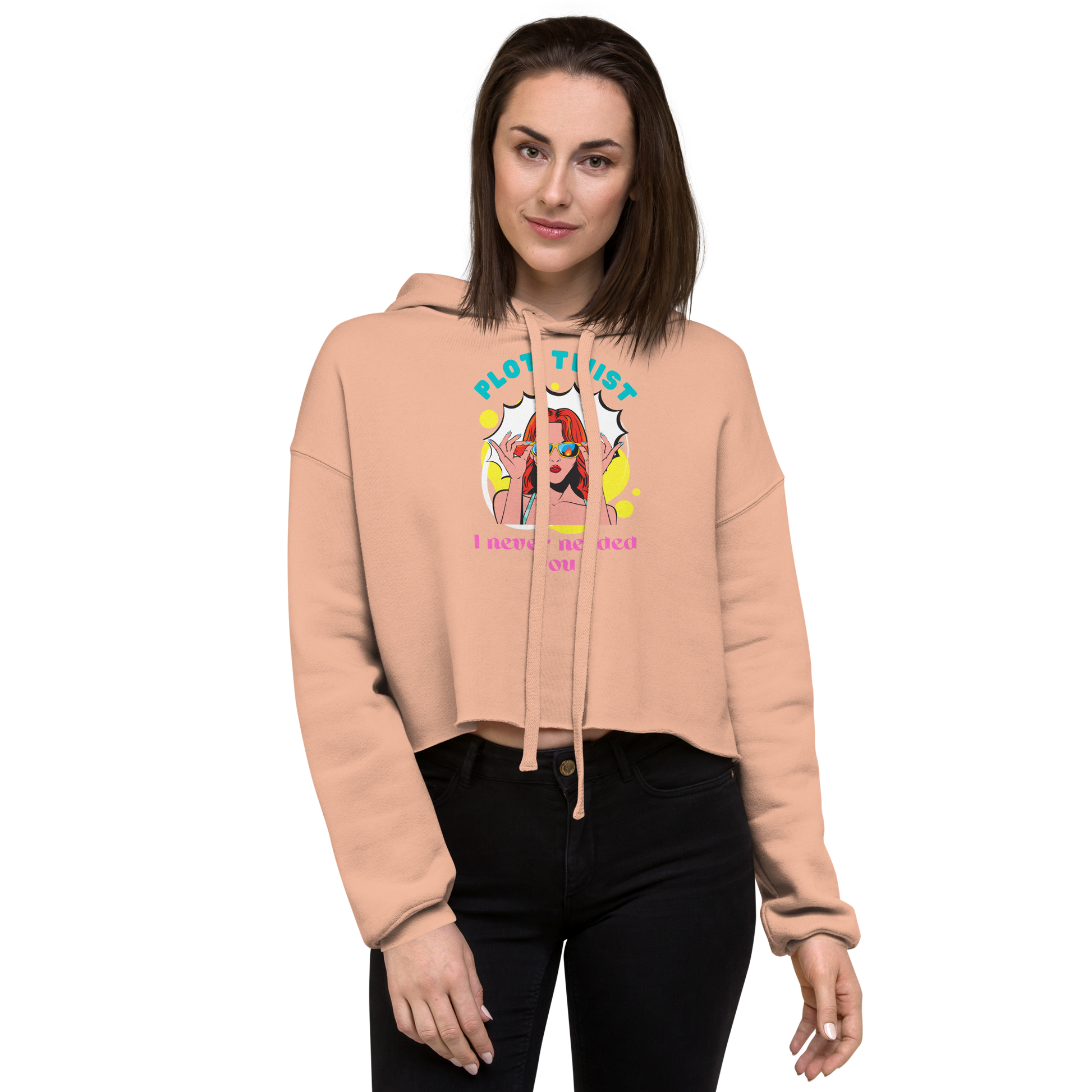 Plot Twist: I Never Needed You – Cropped Hoodie