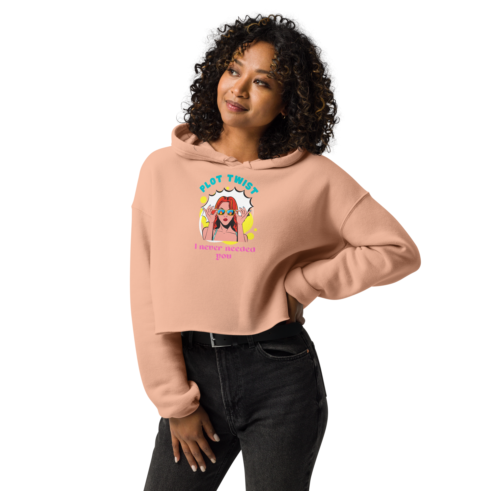 Plot Twist: I Never Needed You – Cropped Hoodie