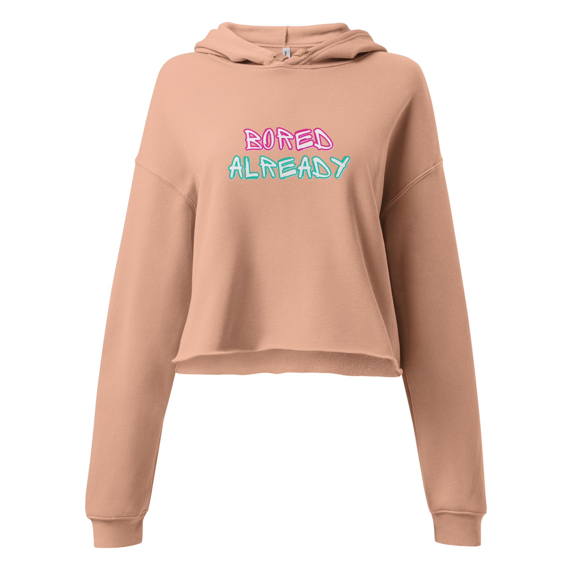 Bored Already Crop Hoodie