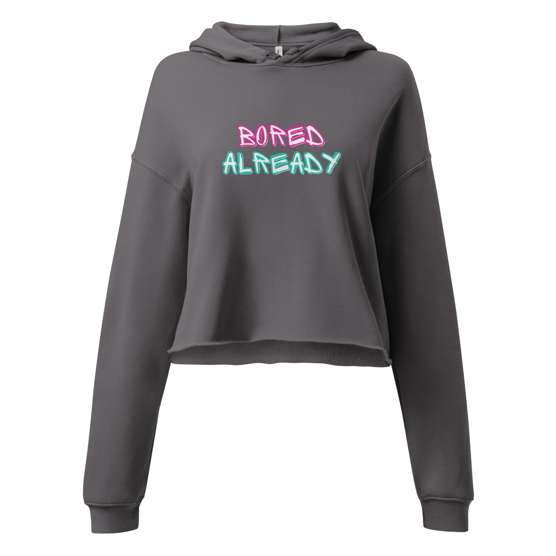 Bored Already Crop Hoodie