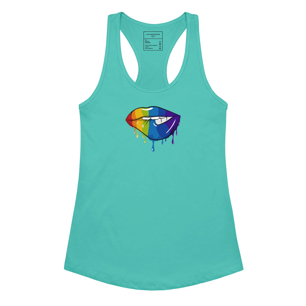 Pride Lips Racerback Tank Top